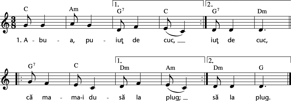 Noten 'Abua, puiut de cuc'