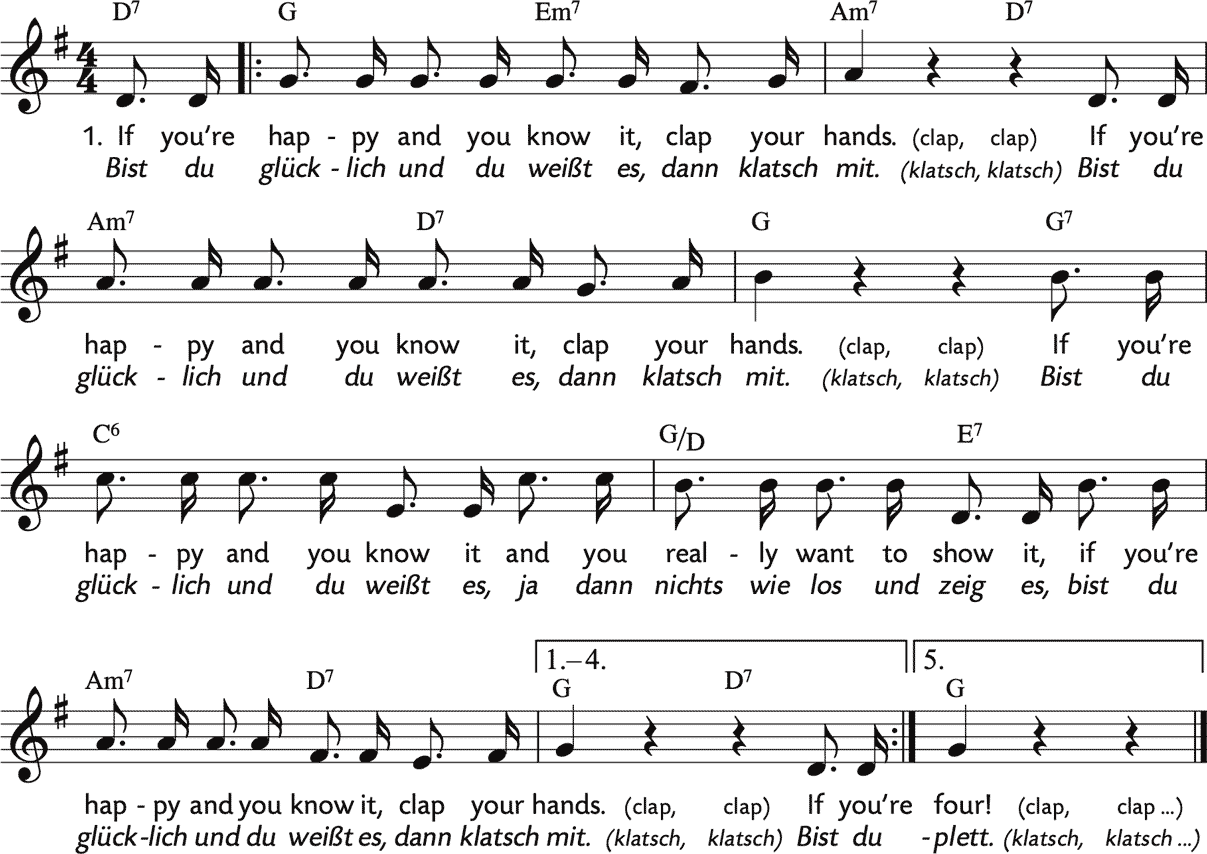 Noten 'If you're happy / Bist du glücklich'